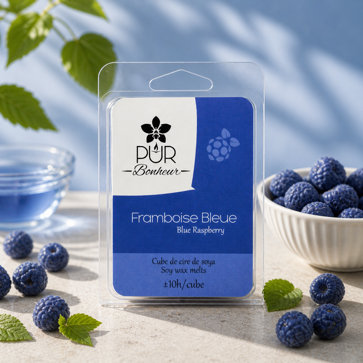 Cube de cire - Framboise Bleue