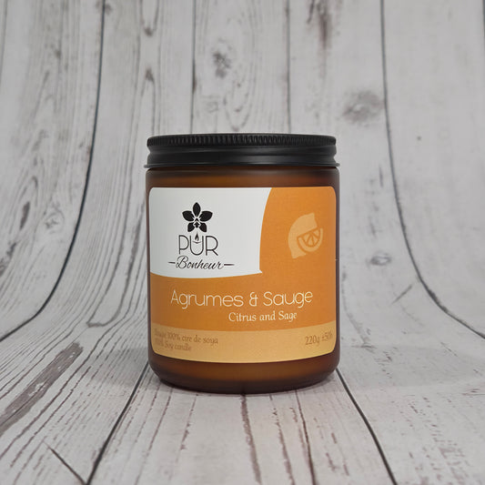 Bougie - Agrumes et Sauge