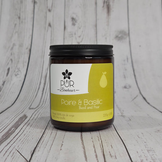 Bougie - Poire et Basilic
