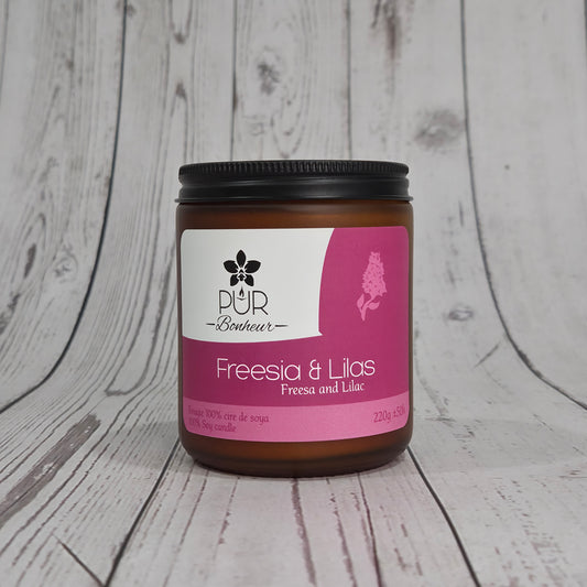 Bougie - Freesia et Lilas