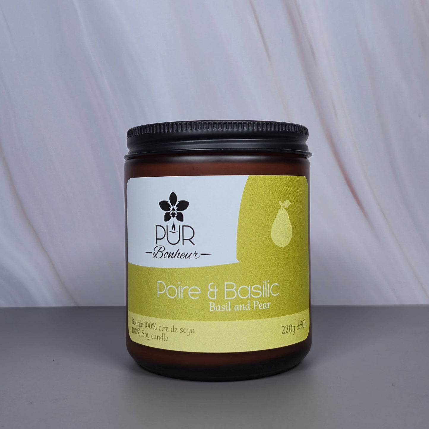 Bougie - Poire et Basilic