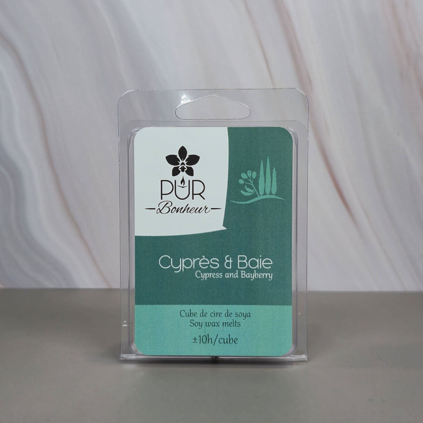 Cube de cire - Cyprès et Baie