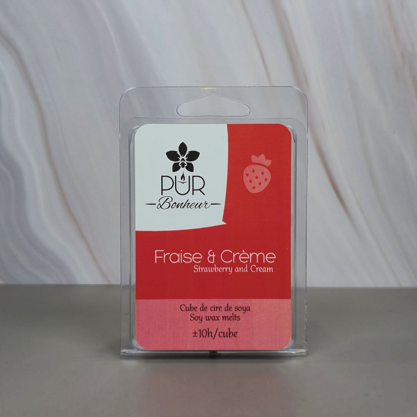 Cube de cire - Fraise et Crème