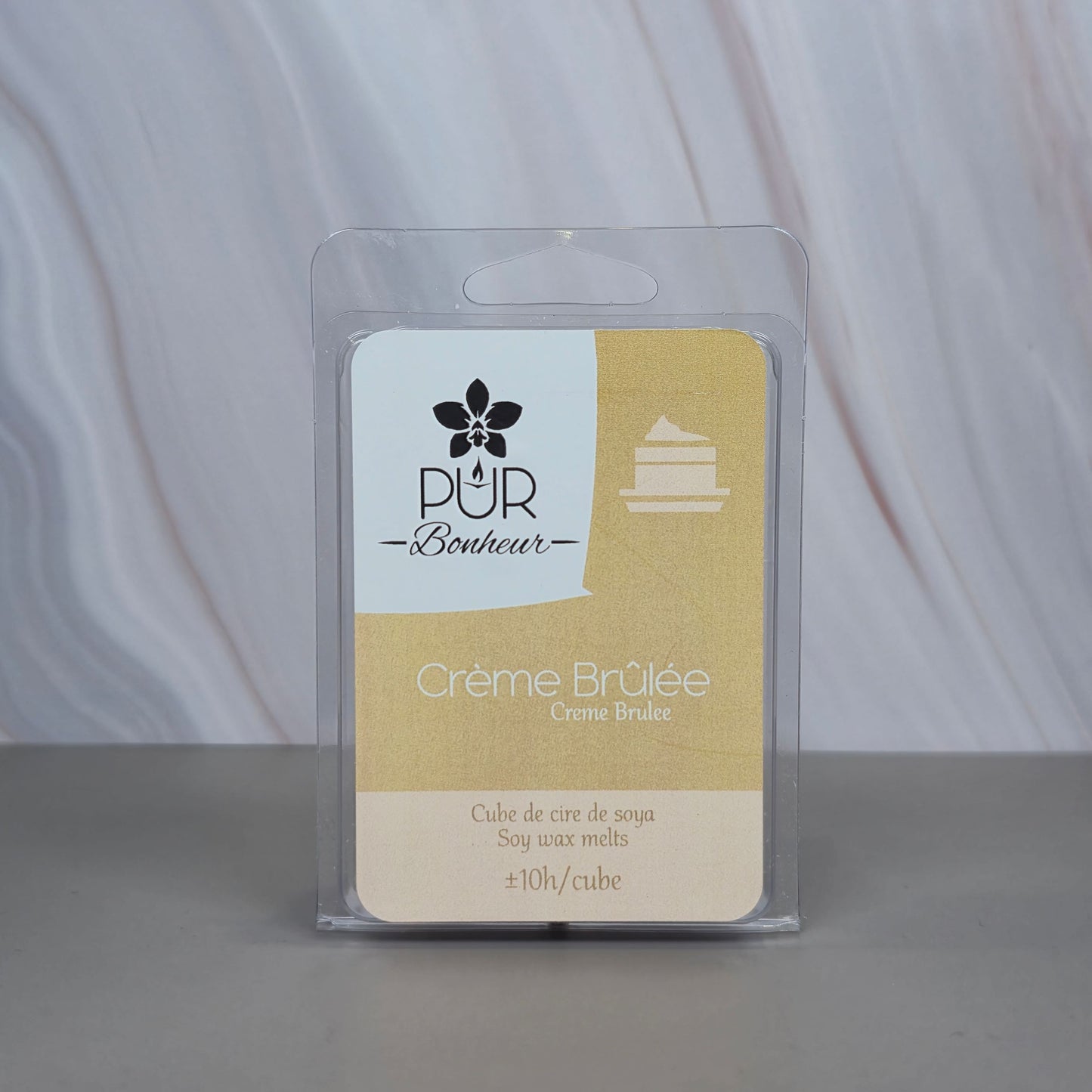 Cube de cire - Crème Brûlée
