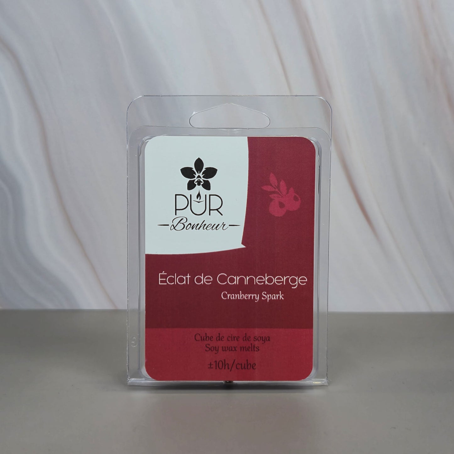 Cube de cire - Éclat de Canneberge