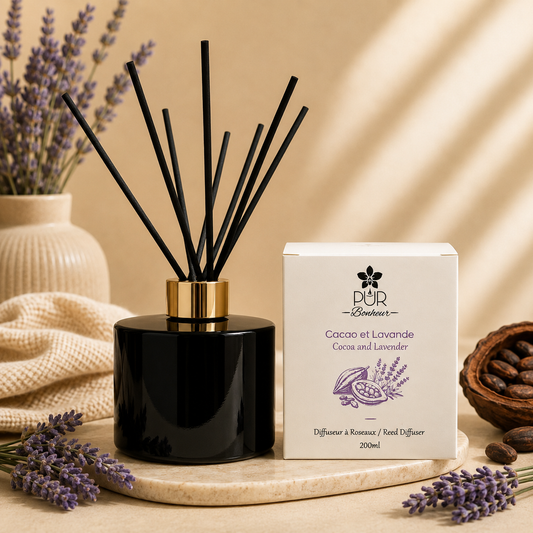 Diffuseur à Roseaux - Cacao et Lavande