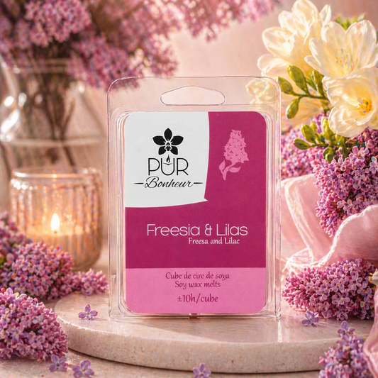 Cube de cire - Freesia et Lilas