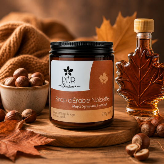 Bougie - Sirop d'érable Noisette