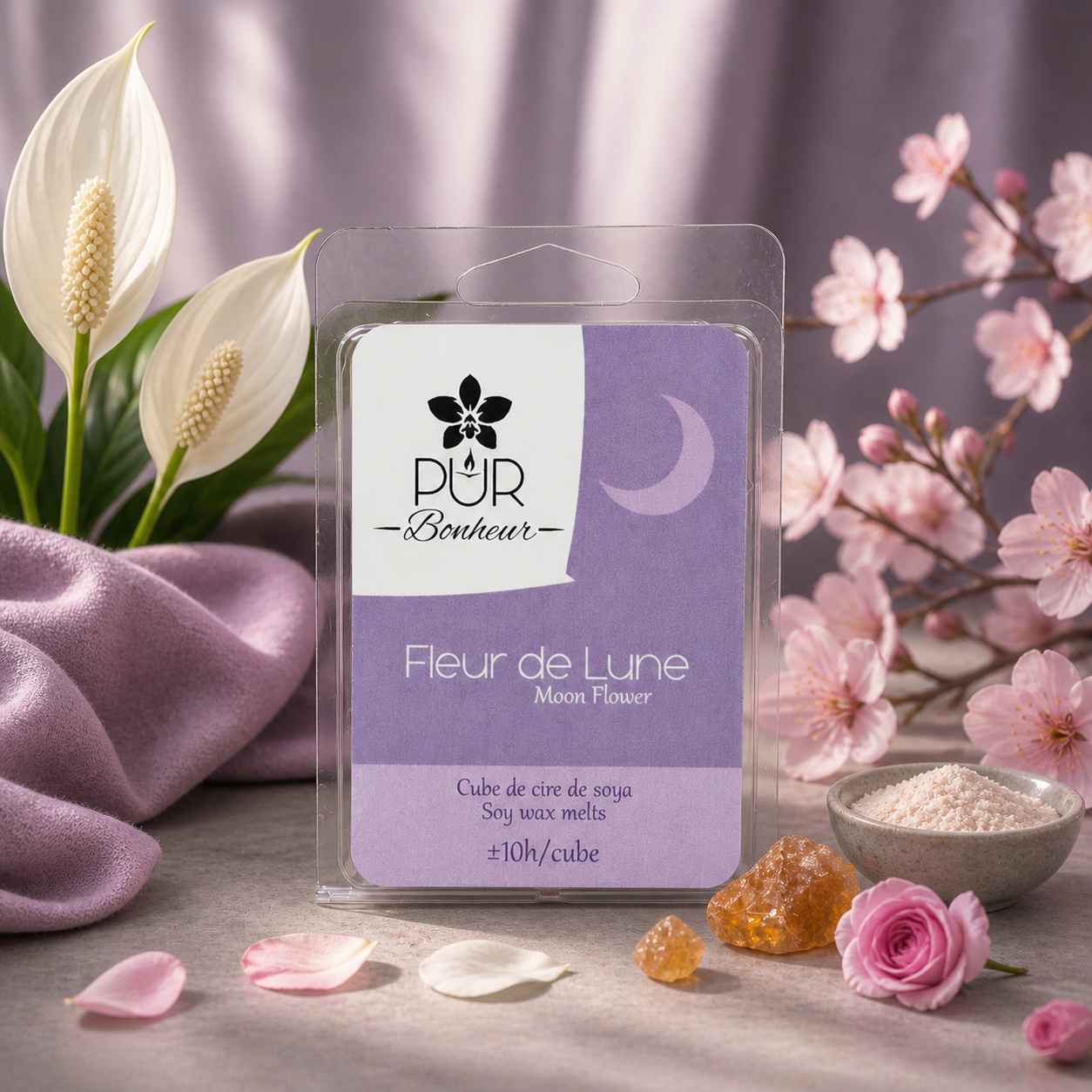Cube de cire - Fleur de Lune