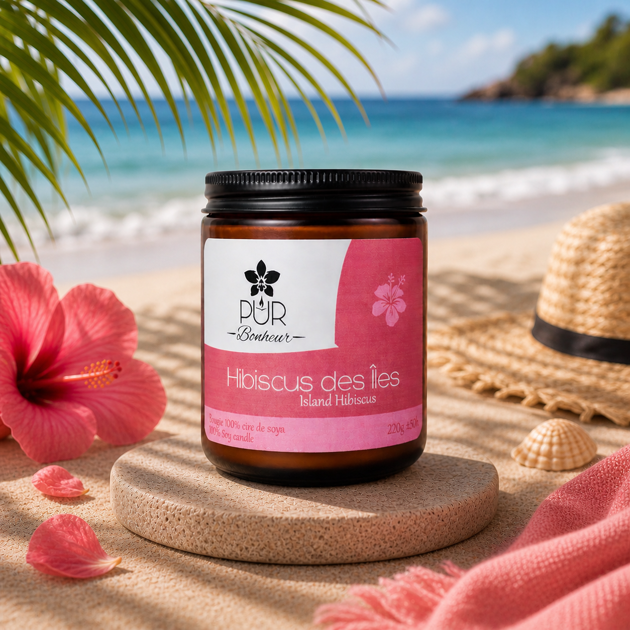 Bougie - Hibiscus des Îles