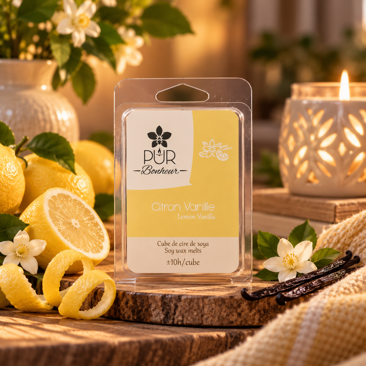 Cube de cire - Citron Vanille